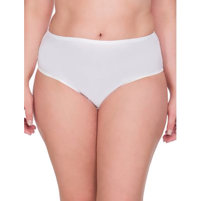 Calcinha Hot Pant Microfibra Plus Size  Calvin Klein -  Branco
