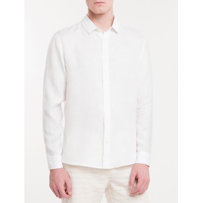 Camisa Regular Cannes Linen  Calvin Klein -  Branco