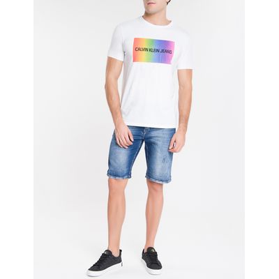 Camiseta Masculina Pride Branca Calvin Klein Jeans