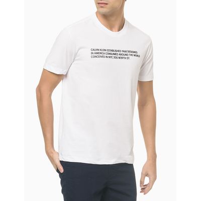 Camiseta Mc Slim Silk Statement - Branco