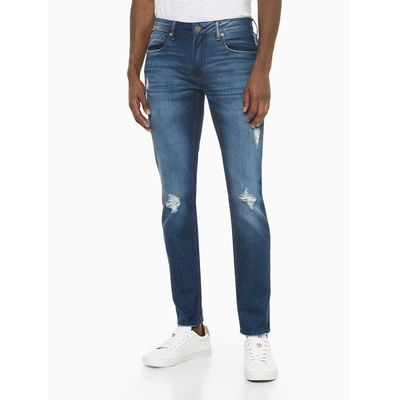 Calça Jeans Five Pockets Skinny - Azul Médio