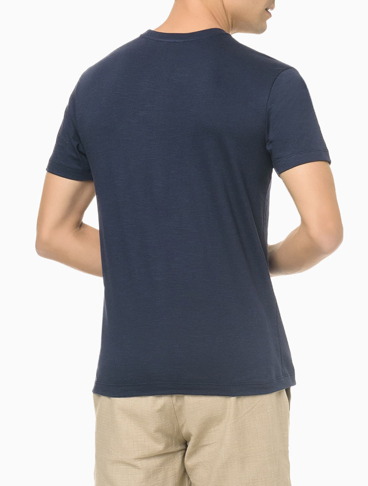 T-Shirt-Slim-Flame---Azul-Marinho
