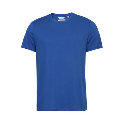 Camiseta Masculina Lisa Liquid Cotton Azul Calvin Klein
