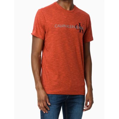 Camiseta Mc Ckj Masc Calvin Klein Ck - Vermelho