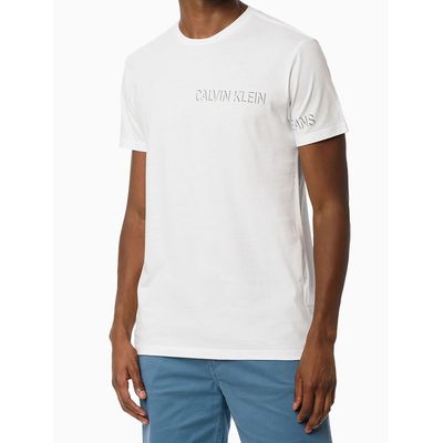 Camiseta Mc Ckj Masc Logo Sombra  Calvin Klein Jeans -  Branco