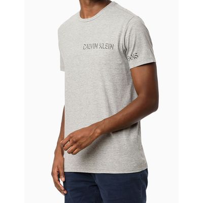 Camiseta Mc Ckj Masc Logo Sombra  Calvin Klein Jeans -  Cinza Mescla