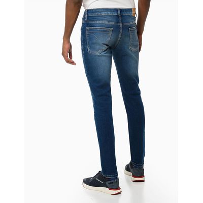 Calca Jeans Five Pockets Super Skinny - Azul Médio