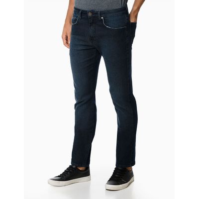 Calça Jeans Five Pockets Straight - Azul Médio