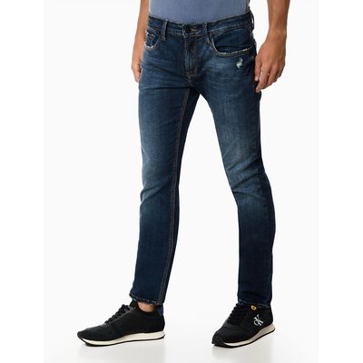 Calça Jeans Five Pockets Skinny - Azul Marinho