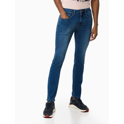 Calça Jeans Five Pockets Super Skinny  Calvin Klein Jeans -  Azul Claro