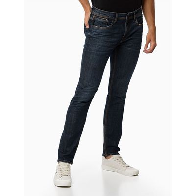 Calça Jeans Five Pockets Skinny Ziper - Azul Marinho