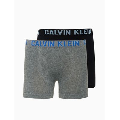 Kit 2 Cuecas Trunk Sem Costura Infantil  Calvin Klein -  Preto