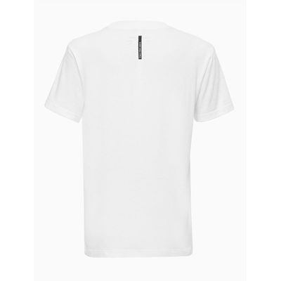 Camiseta Masculina Infantil Logo Quebrado Branca Calvin Klein Jeans