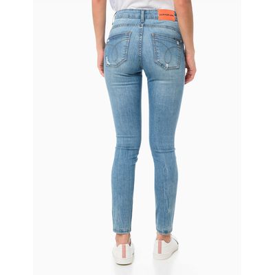 Calça Jeans Fie Pockets High Rise Body Sk  Calvin Klein Jeans -  Azul Claro