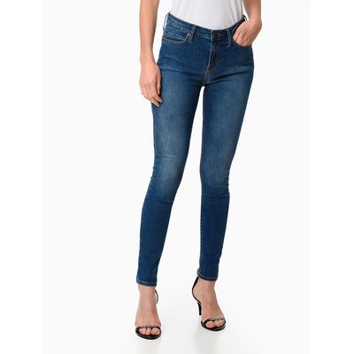 Calça Jeans Five Pockets Super Skinny - Azul Médio