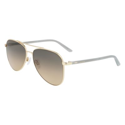 Óculos de Sol Aviador Unissex Calvin Klein - Dourado