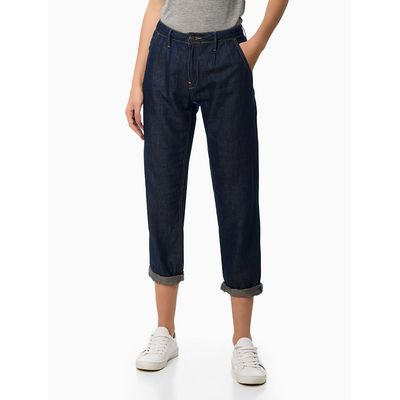 Calça Jeans Mid Rise Boy Sustainable  Calvin Klein Jeans -  Azul Marinho