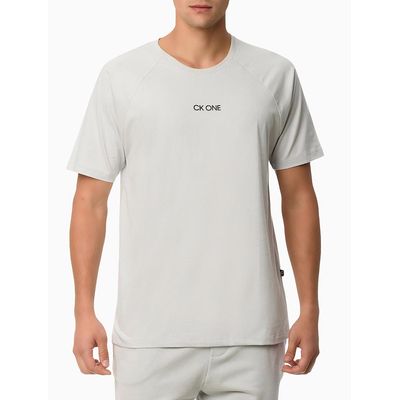 Camiseta Raglan Ck One Glory  Calvin Klein -  Cinza Claro