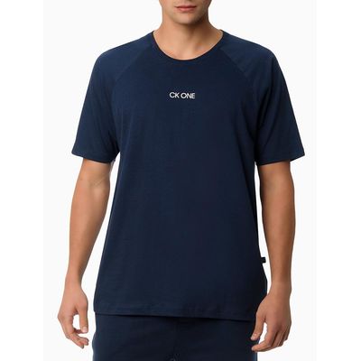 Camiseta Raglan Ck One Glory  Calvin Klein -  Azul Marinho