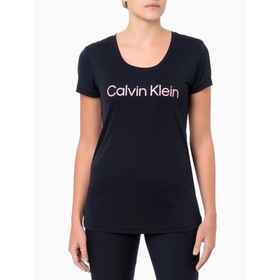 Camiseta Recorte Traseiro Performance  Calvin Klein -  Rosa