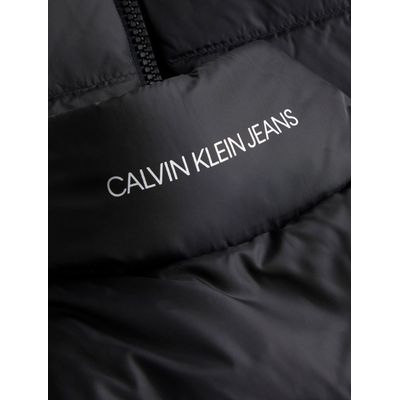 Colete Ckj Matelassê Liso  Calvin Klein Jeans -  Preto