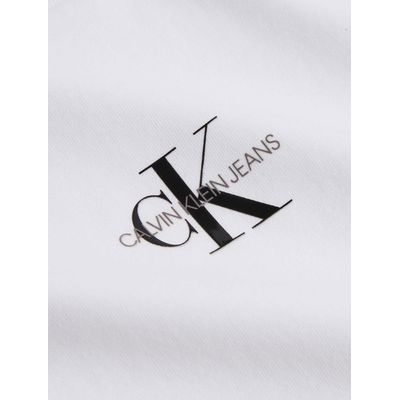 T Shirt Ckj Monograma Algodão Orgânico Calvin Klein Jeans