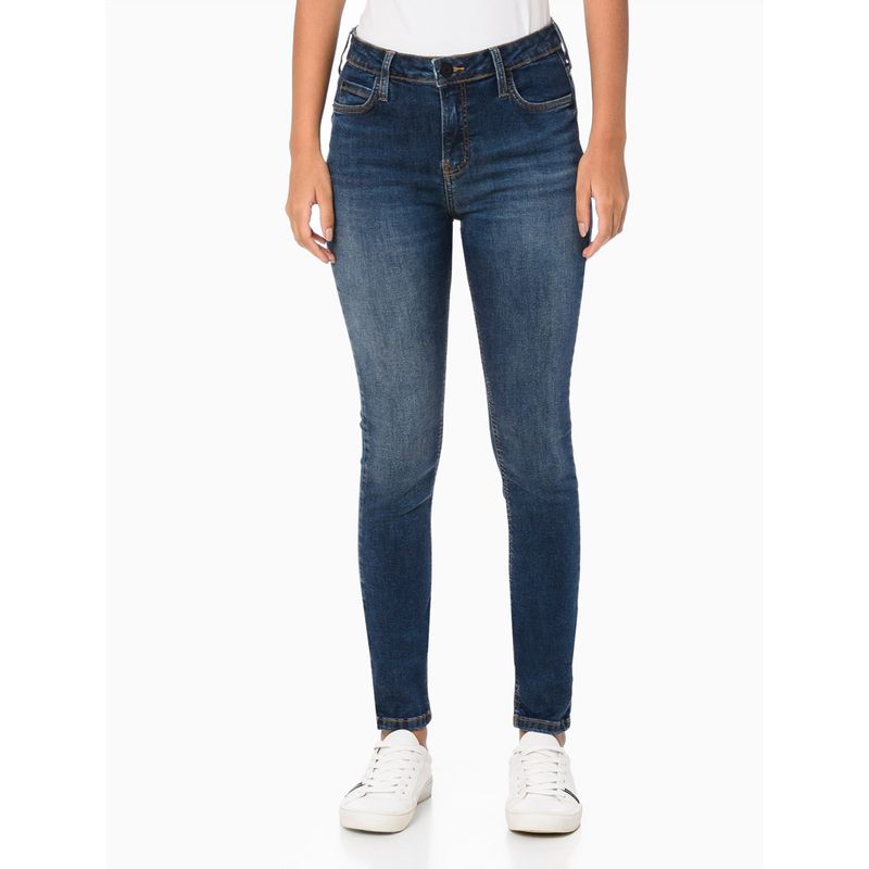 Calça jeans cintura hot sale alta calvin klein