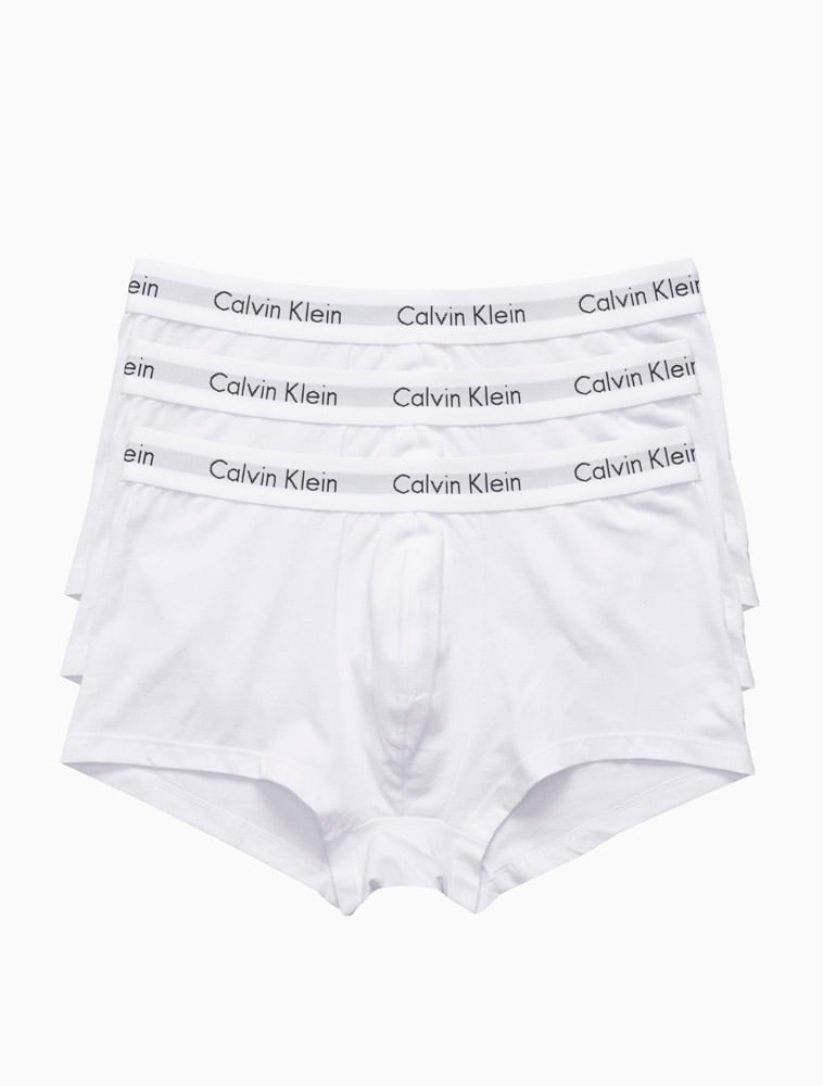 Kit-3-Cuecas-Low-Rise-Trunk-Calvin-Klein-Underwear---Branco