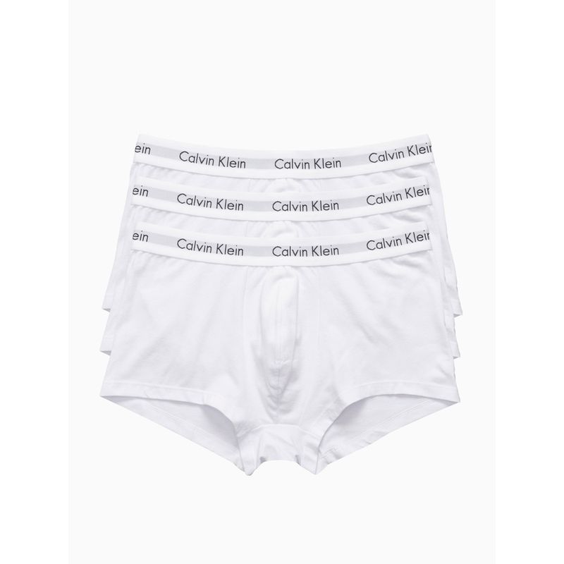 Kit 3 Underwear Trunk Classic Elastano Branca Cueca Calvin Klein - Calvin  Klein