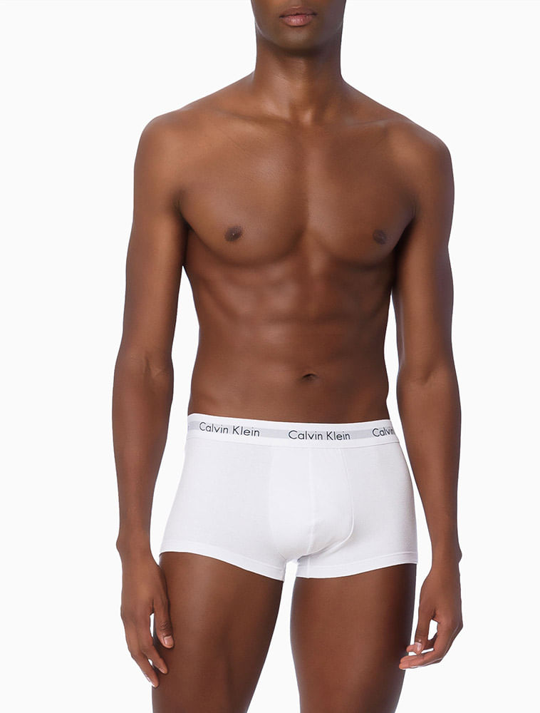 Kit-3-Cuecas-Low-Rise-Trunk-Calvin-Klein-Underwear---Branco