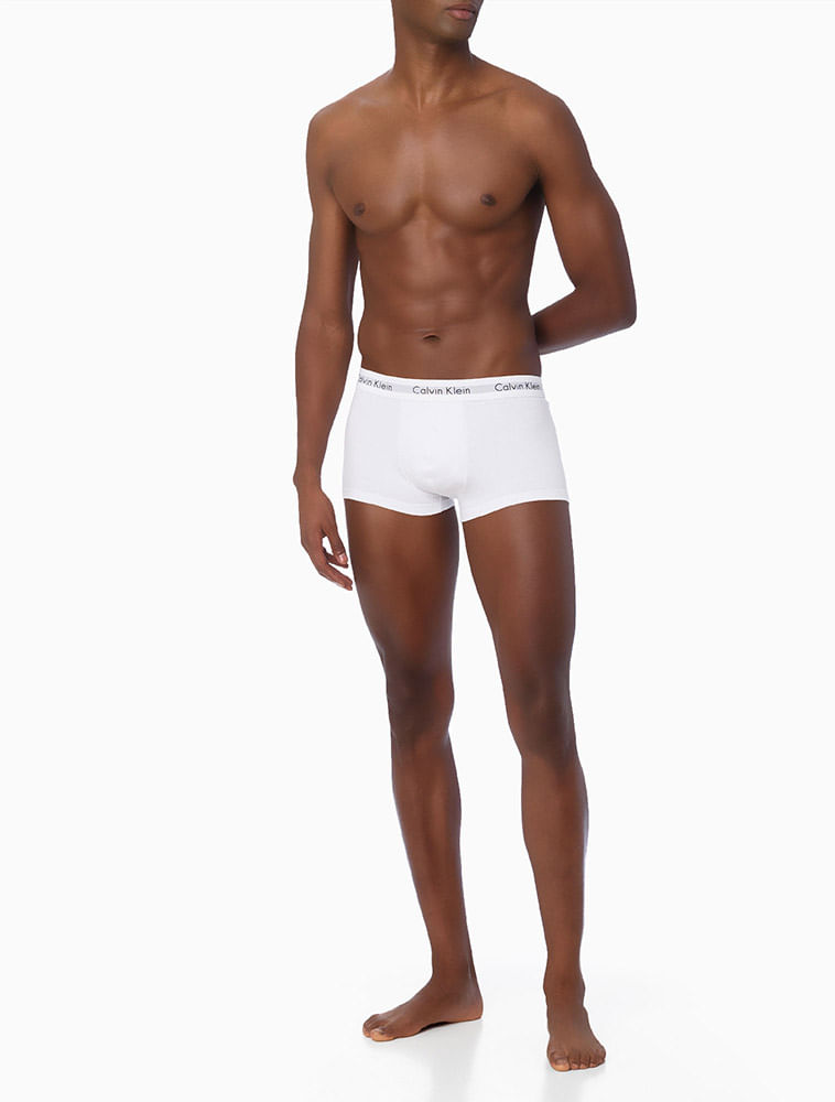 Kit-3-Cuecas-Low-Rise-Trunk-Calvin-Klein-Underwear---Branco