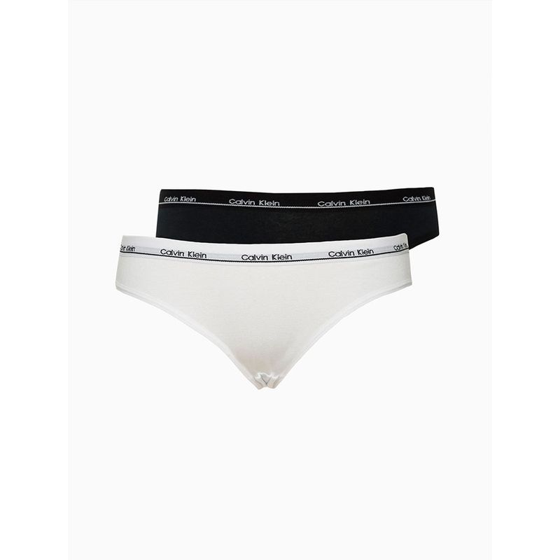 Calcinha Tanga Cotton Pure Black Calvin Klein Underwear - Branco 2