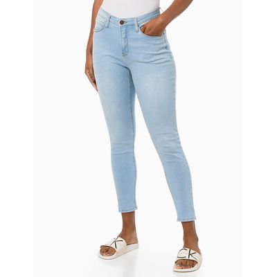 Calça Jeans Feminina com Stretch Skinny Cintura Alta Calvin Klein Jeans - Azul Claro
