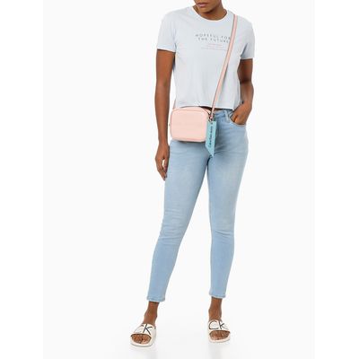 Calça Jeans Feminina com Stretch Skinny Cintura Alta Calvin Klein Jeans - Azul Claro