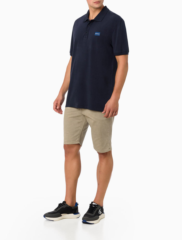 Polo-Manga-Curta-Calvin-Klein-Jeans-Logo-Retangulo---Azul-Marinho---------------------------------