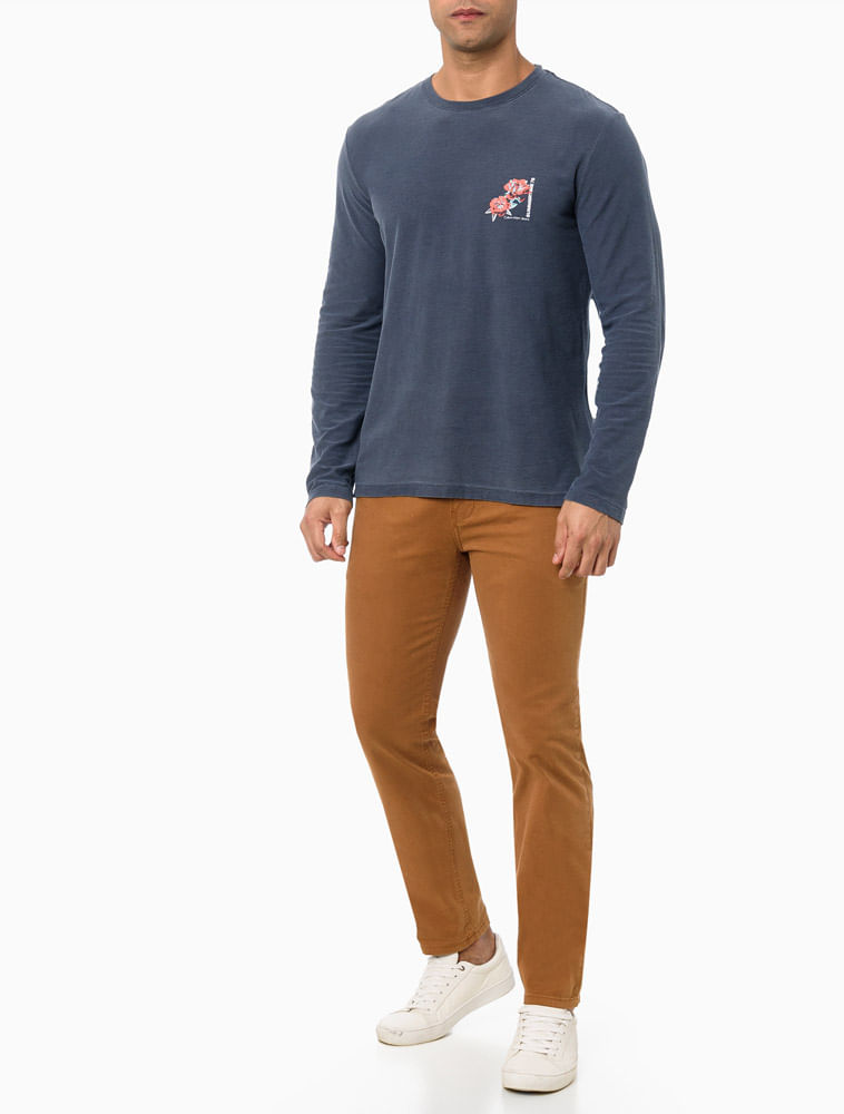 Calca-Color-Chino-Skinny-Calvin-Klein-Jeans---Caqui-Escuro----------------------------