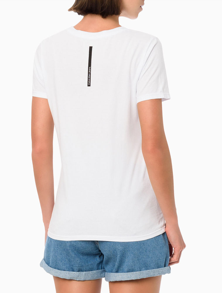 Blusa Feminina Slim Logo Centralizado Calvin Klein Jeans - Calvin Klein