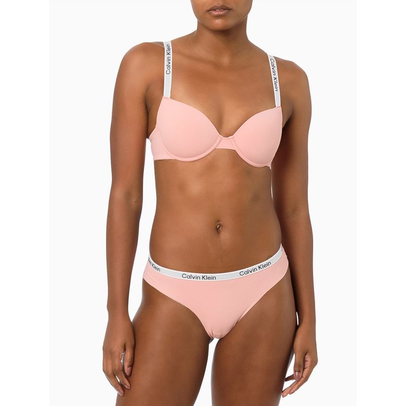 Body Calvin Klein Underwear Tule e Renda Rosa - Compre Agora