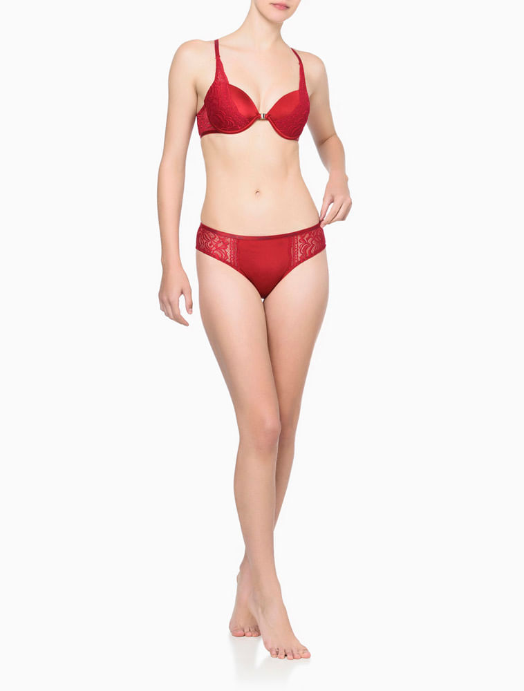 Sutiã Calvin Klein Push Up 1981 Vermelho Mulher