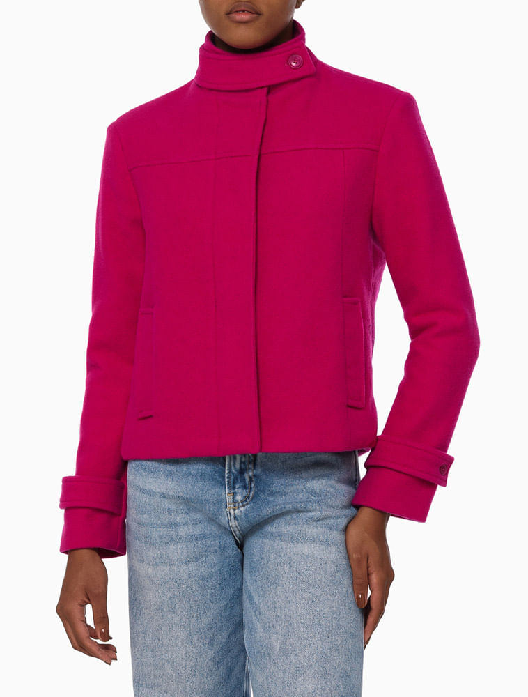 Calvin Klein Casaco de chuva feminino com cinto único e capuz removível,  Trufa, PPP