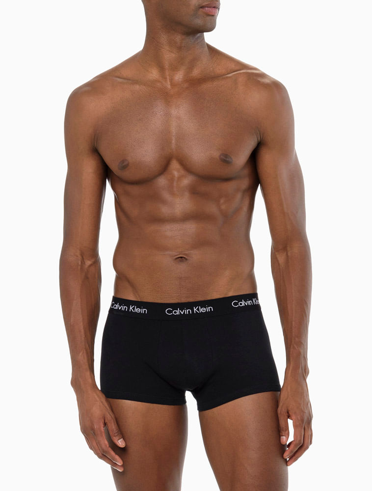 Kit 3 Cuecas Boxer Low Rise Trunk Calvin Klein - Compre Online
