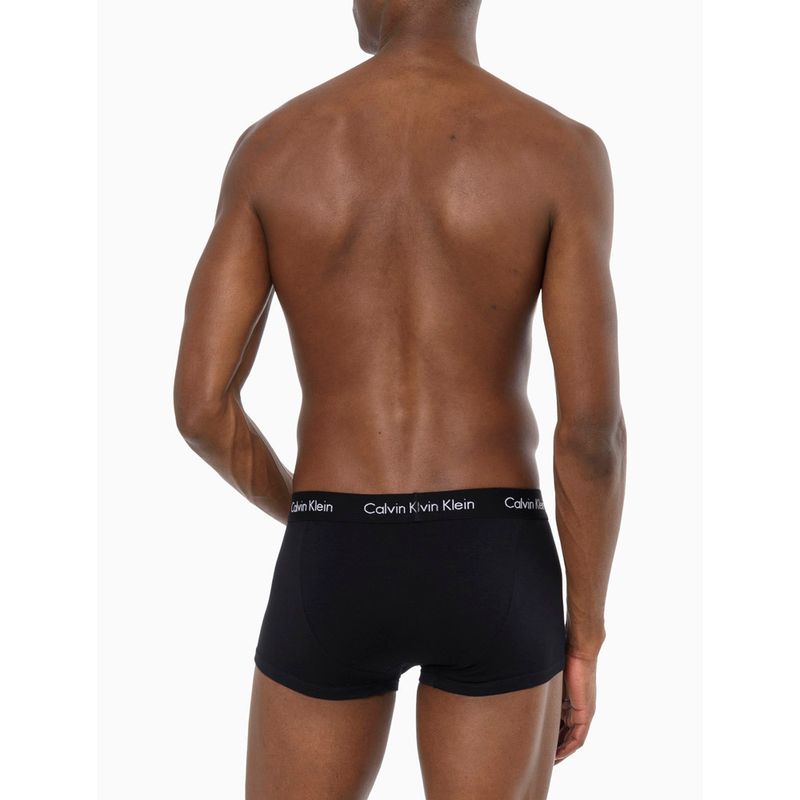 Cuecas Calvin Klein Low Rise Trunk Print Preta/ Branca/ Mescla