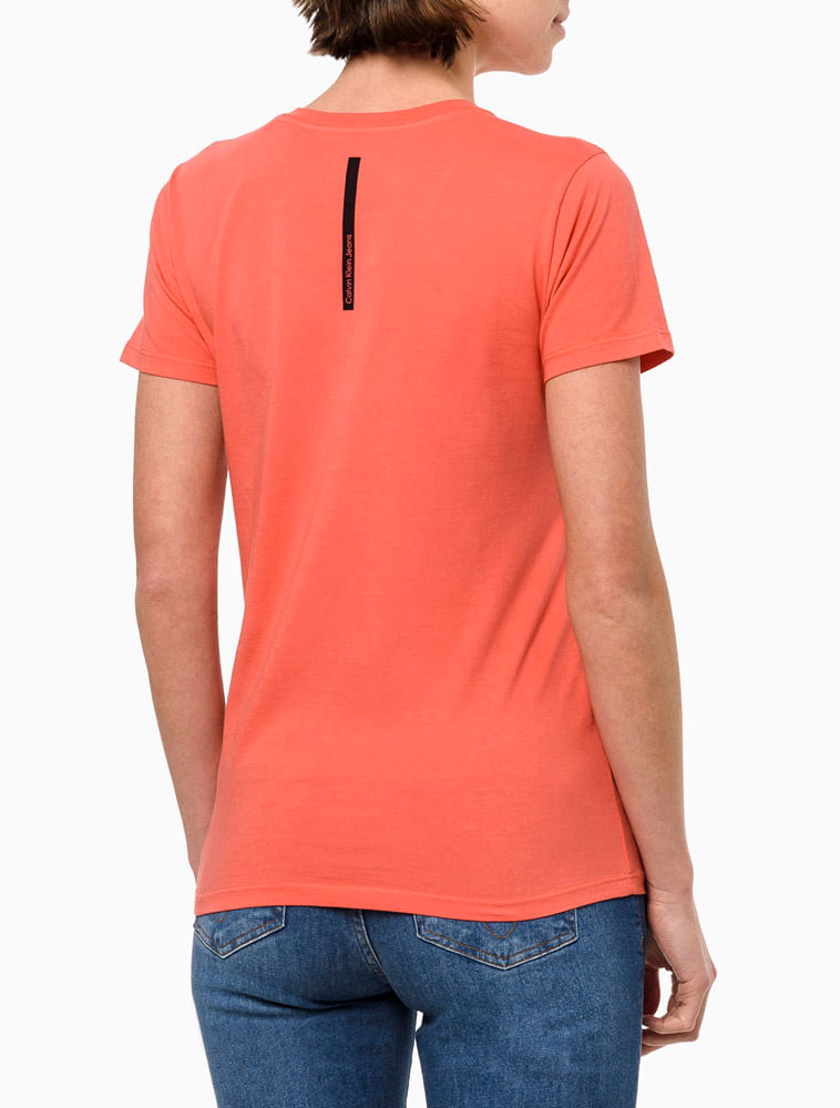 Camiseta Basica Calvin Klein Jeans Vermelho