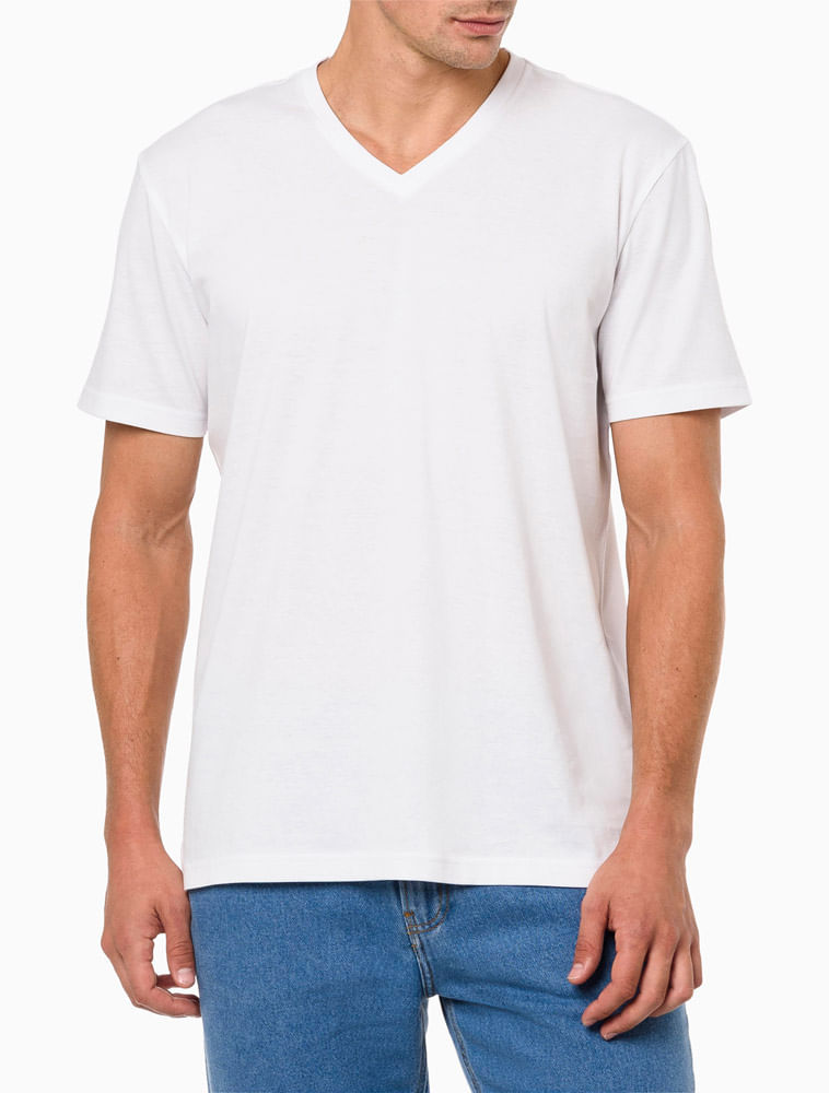 Camiseta Calvin Klein branca masculina - Compre agora