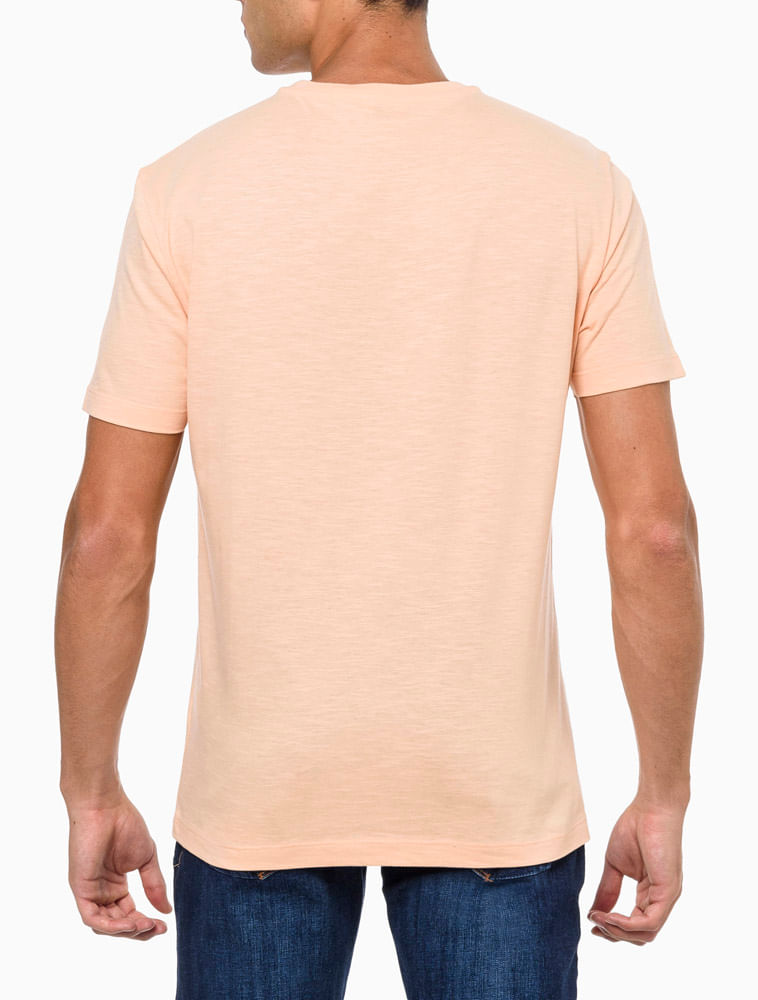 Camiseta Calvin Klein Masculina Manga Longa Institutional Flamê