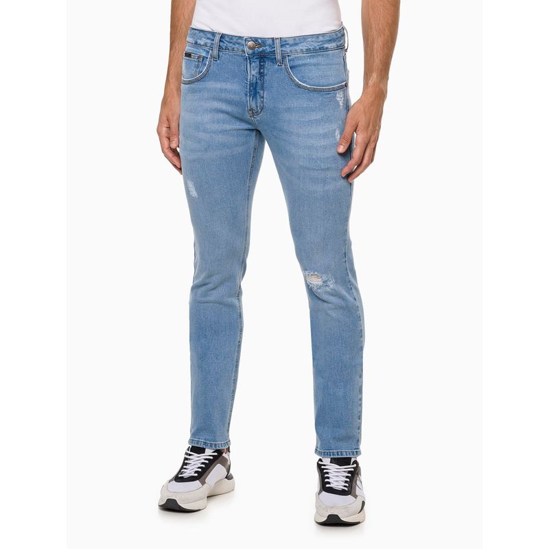 Calça masculina jeans calvin hot sale klein