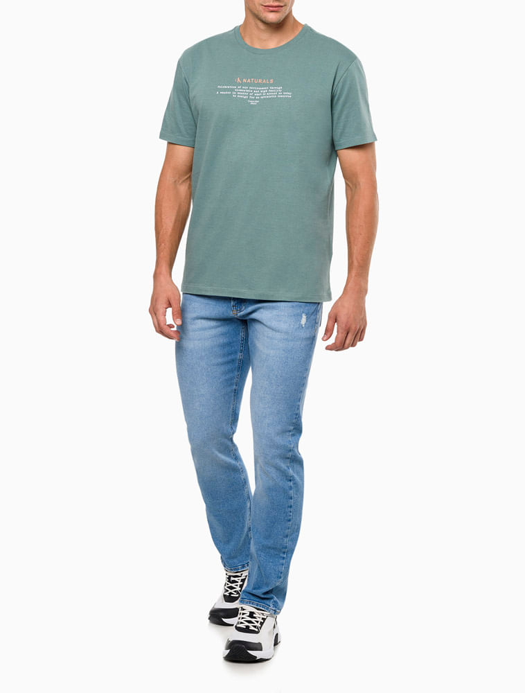 Camiseta Calvin Klein Logo Verde - Compre Agora