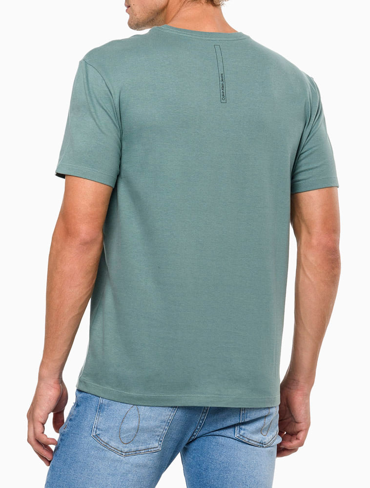 Camiseta Calvin Klein Logo Verde - Compre Agora