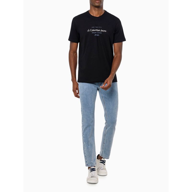 Camiseta Manga Curta Calvin Klein Jeans Masculina Nyc Icons