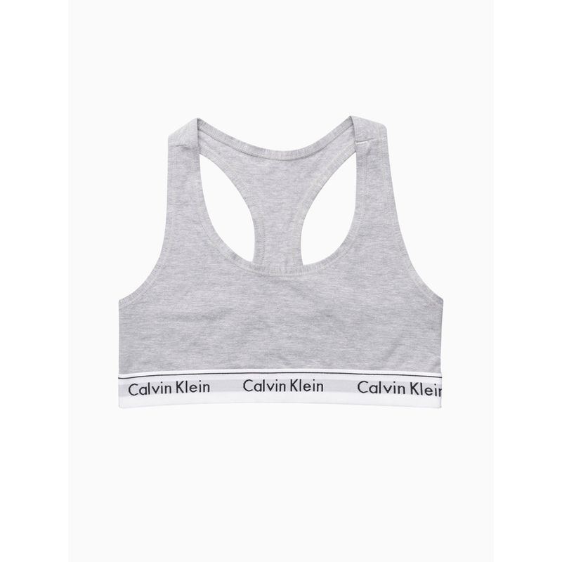 Top Nadador Modern Cotton Plus Size - Calvin Klein Underwear - Cinza -  Oqvestir